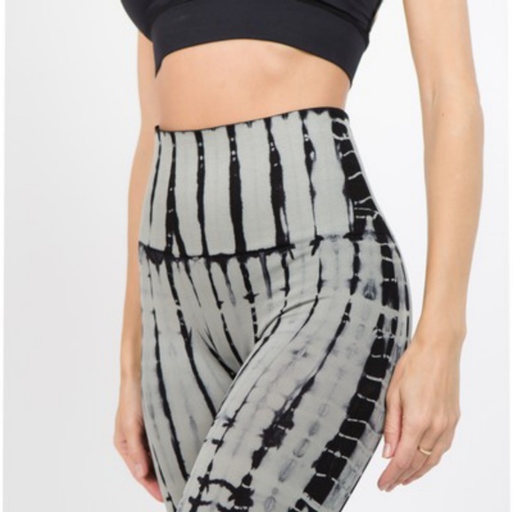 High waist tummy control tie dye leggings - Picture 3 of 5